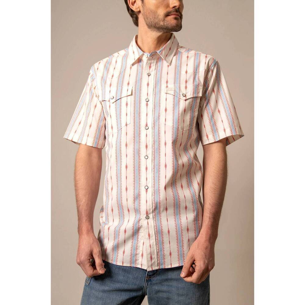 NEW KIMES RANCH sonny short sleeve shirt in brick red